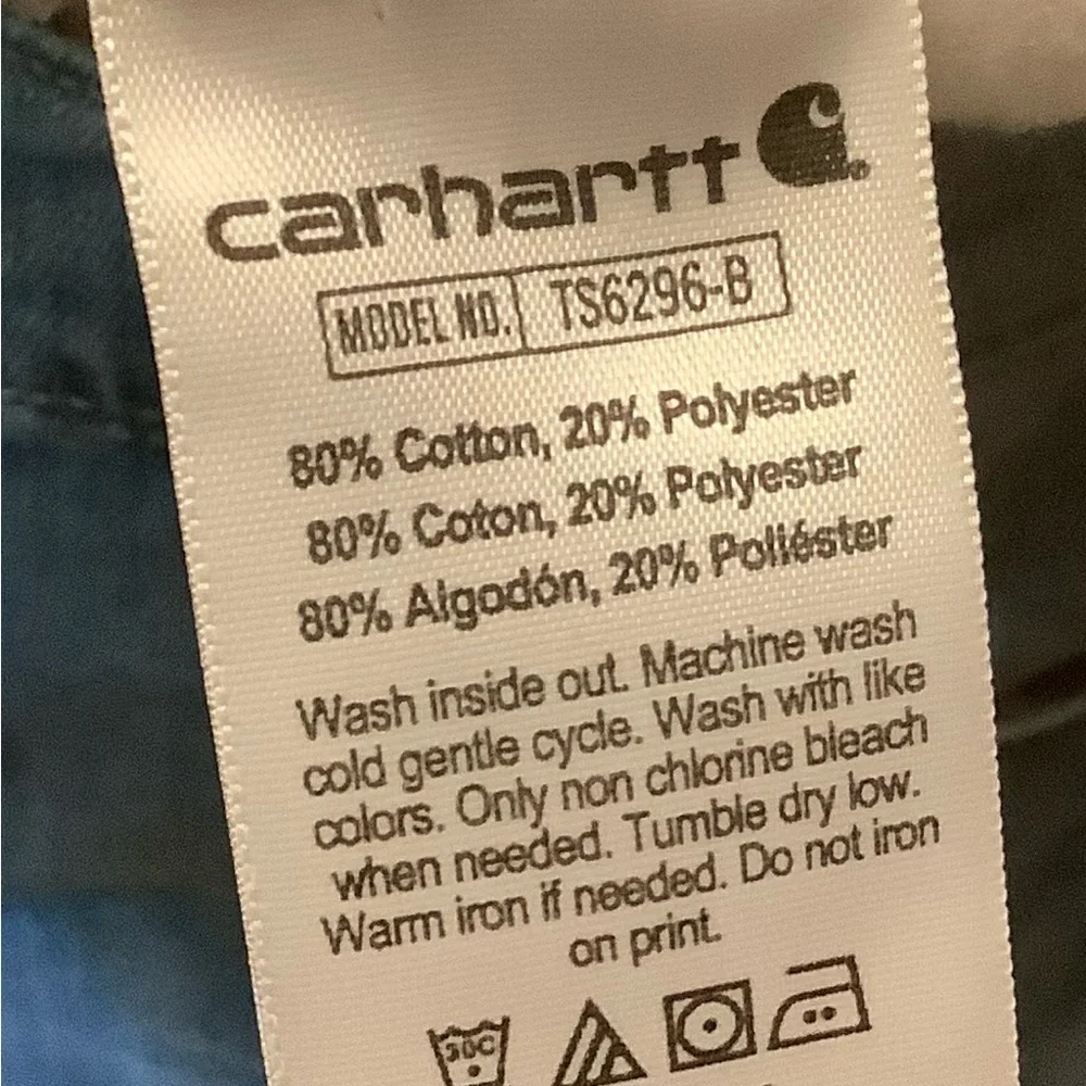 Carhartt Cream and Brown Boy’s Hoodie Work-wear warm active farm wear like new - Picture 7 of 9